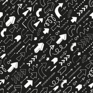 Seamless background with arrows pointing up and diagonal right N2
