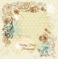 doodle floral background N3