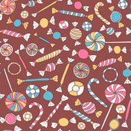 Colorful Sweets Seamless Pattern