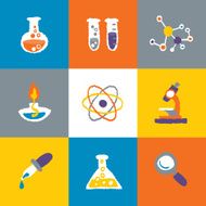 Science icons Set and Signs N2