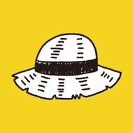 doodle Straw hat N22