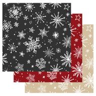 Doodle Snowflakes Seamless Pattern