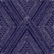 Seamless asian ethnic doodle black white pattern N3