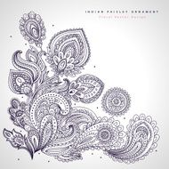 Beautiful Indian floral ornament Wedding Invitation Greeting c N6