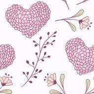 Handdrawn floral seamless pattern