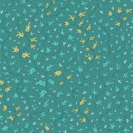 Ð¡ute seamless background with leaves and branches