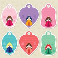 Cute princess gift tags N2