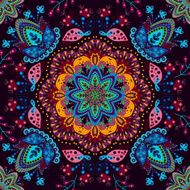 Seamless pattern Ornamental wallpaper