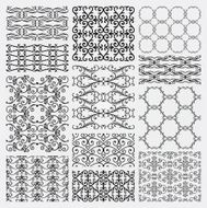 Hand Drawn Floral Seamless Patterns N2