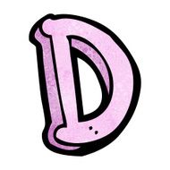 cartoon letter d N11
