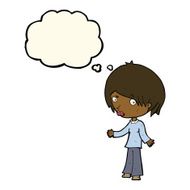 cartoon confused woman with thought bubble N95