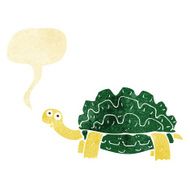 cartoon tortoise with speech bubble N10