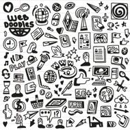 Web media - doodles set