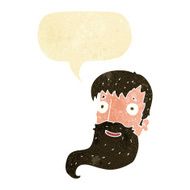 cartoon bearded man with speech bubble N57