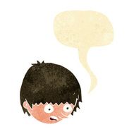 cartoon stressed face with speech bubble N11