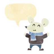 cartoon mouse with speech bubble N27