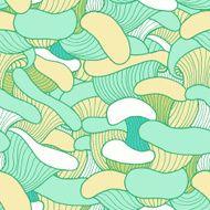 Seamless pattern with mushrooms N6