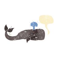 cartoon whale with speech bubble N48