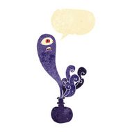 cartoon halloween ghost in bottle with speech bubble N24