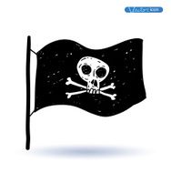 Pirates Flag vector illustration N5