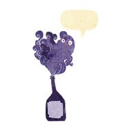 cartoon ghost in bottle with speech bubble N17