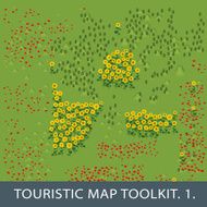 natural elements for touristic map