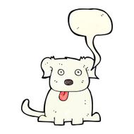 cartoon dog with speech bubble N37