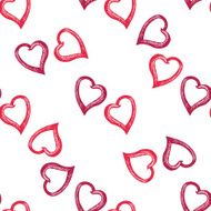 Decorative pattern with hearts