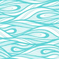 Abstract hand drawn illustration waves background