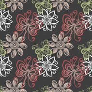 Seamless Floral Pattern (Vector) N35