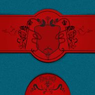 Heraldic colored background