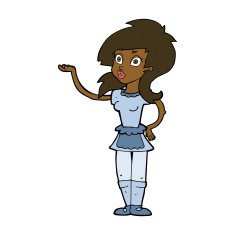 cartoon pretty waitress N8