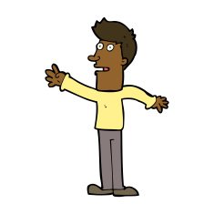 Cartoon Man Reaching N8