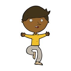 cartoon excited man N82