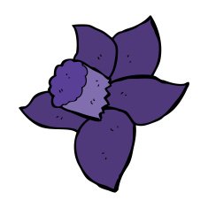 cartoon flower N361