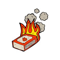cartoon pack of matches N8