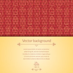 Houses pattern for template card N3