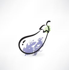eggplant grunge icon