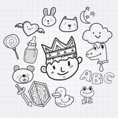 Kids Land Doodle style