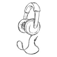 Vector Single Sketch Circumaural Headphones with Wire N2