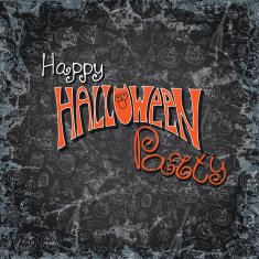 Halloween party pattern background Doodles sketchy chalkboard