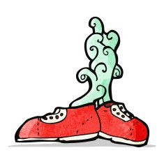 smelly old trainers cartoon