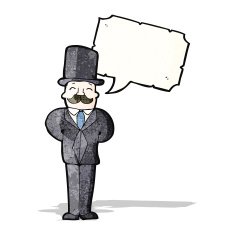 cartoon victorian gentleman N5