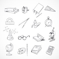 Education icon doodle