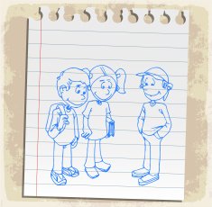 Cartoon student illustration N4