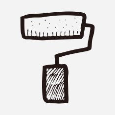 paint brush doodle N18