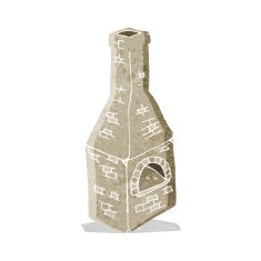 cartoon old stove chimney N6