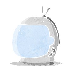 cartoon astronaut helmet N32