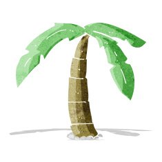 Cartoon Palm Tree N72