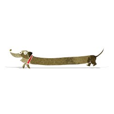 Cartoon Dachshund N3
